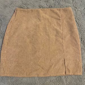 SHEIN size S Tan Mini Skirt